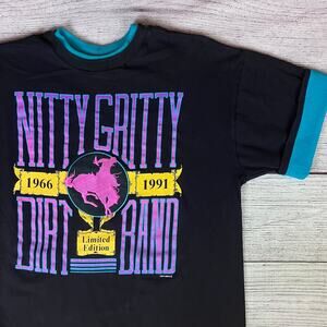 Vintage 1991 Nitty Gritty Dirt Band Country Music Tour T-shirt